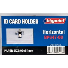 Bigpoint Iğneli Yaka Kartı 90X54MM