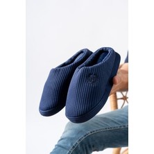 Slipcat Unisex Nakışlı Kadife Ev Terliği