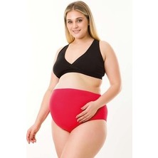 Parlingerie Hamile Külot Kırmızı, Esnek Bel Tasarımı ile Rahat Kullanım Sağlar