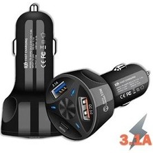 Araç Çakmaklık Şarjı 2 USB + 20W Pd Şarj Çıkışlı Hızlı Şarj Destekli 55W Qc 3.0