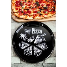 36 No Pizza Tabağı Tepsisi Supla Pasta Tabağı Servis Tabağı 36CM