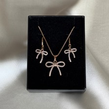 Laria Jewelry Altın Kaplama Fiyonk Set