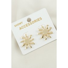 Feryal Güneş Yeni Sezon Metal Küpe