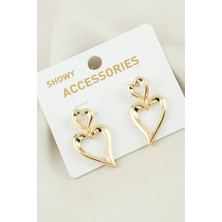 Feryal Kalp Yeni Sezon Metal Küpe