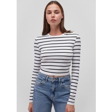 Mavi 2li Uzun Kollu Crop Basic Tişört 1613021-900