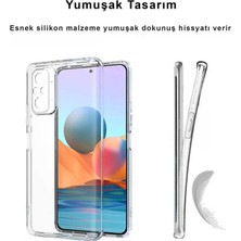 CepStok Xiaomi Redmi Note 10 Pro Kılıf Şeffaf Kamera Korumalı Yumuşak Silikon