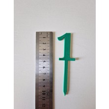 Hobi Kafe 18 Adet 1 Yaş Yeşil Cup Cake- Pasta Süsü- Kürdanı (Sert Plastikten Üretilmiştir)