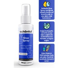 Schönita Lavanta Ve Çay Ağacı Yağı Içerikli Koku Önleyici Ayak Spreyi - Shoe Spray - 100ml