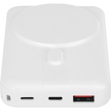 S-Link M110 10000MAH Magsafe 15W HSC22.5W+PD20W Beyaz LCD Taşınabilir Pil Şarj Cihazı Powerbank