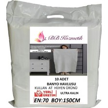 Tek Kullanımlık Banyo Havlusu Ultra Kalın (70X150) 10 Adet Poşetsiz