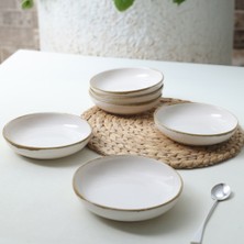 Keramika Straw Nordic Yemek Tabağı 18 cm 6 Adet