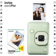 Fujifilm Instax Mini Liplay Hybrid Matcha Green Fotoğraf Makinesi 20'li Film