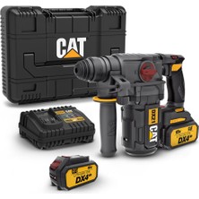 Cat DX21 18VOLT 4.0AH 2.2j Liıon Çift Akülü Şarjlı Kömürsüz Profesyonel Sdsplus Pnömatik Kırıcı/deli