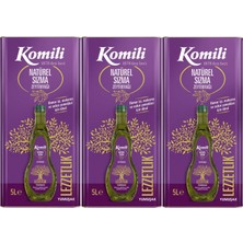 Komi'li Zeytinyağı 15lt Natural Ege Sızması (Teneke) (3pk*5lt)