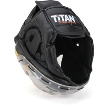 Titan Sport Yüz Korumalı Boks Kaskı , Sarı Siyah Model