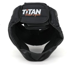 Titan Sport Yüz Korumalı Siyah Beyaz Antreman Boks Kaskı