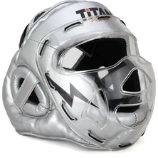 Titan Sport Yüz Korumalı Boks Kaskı , Gümüş(Silver) Model