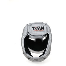 Titan Sport Yüz Korumalı Boks Kaskı , Gümüş(Silver) Model