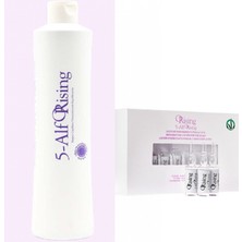 Orising 5ALF - Androjenik Alopesiye, Kepeğe Karşı Saç Bakım Seti: Şampuan 750ML & Saç Serumu 12 Amp. x 7 Ml.