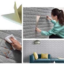 Yaxin 3D Duvar Panelleri Soyma Duvar Kağıdı Stickerı Kendinden Yapışkanlı Su Geçirmez Köpük ile Iç Duvar Dekoru, Banyo, Ev Dekorasyonu Için, 70CMX10M (Yurt Dışından)