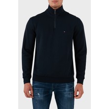 Tommy Hilfiger Pamuklu Regular Fit Yarım Fermuarlı Dik Yaka Sweat Erkek Sweat MW0MW36510 Dw5