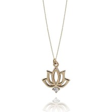Lotus Taşlı Kolye