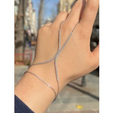 Gümüş Su Yolu Şahmeran Bileklik CM89E566