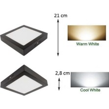 Cata 18W Sıva Üstü Led Kare Panel Led Ct-5236S Beyaz/Günışığı Işık