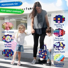 Dolce Çocuklar Meşgul Tahta Montessori Oyunları 12 3 4 Yaşında, Sağlık Motor Skills Öğrenmek Için Sensory Board Educational Activities, Girl Boys Gifts, Travel Toys For Airplane (Yurt Dışından)