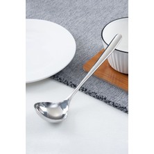 Chavin 201 Çelik 20 cm Mat Silver Renk Çorba Servis Kepçesi CIN746BY