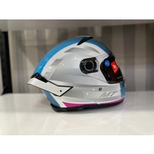 Kask Mt Thunder 4 Sv Tears C8 Parlak Inci Beyaz/Pembe