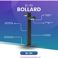 Quark Lighting Özel Reflektörlü Bollard Aydınlatma Antrasit BL101