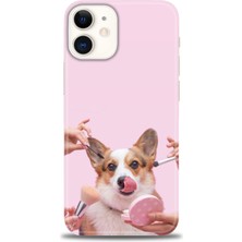 iPhone 12 Kılıf Hd Baskılı - Sevimli Köpek + 9h Nano Ekran Koruyucu