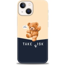 iPhone 13 Kılıf Hd Baskılı - Take Risk + 9h Nano Ekran Koruyucu