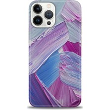 iPhone 14 Pro Kılıf Hd Baskılı - Purple + 9h Nano Ekran Koruyucu