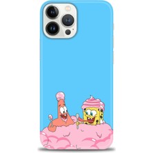 iPhone 14 Pro Kılıf Hd Baskılı - Spongebob + 9h Nano Ekran Koruyucu