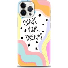 iPhone 14 Pro Kılıf Hd Baskılı - Chase Your Dreams + 9h Nano Ekran Koruyucu