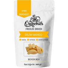 Little Crunchies Freeze Dried Dilim Mango - 200 Gr. - Büyük Boy - Dondurularak Kurutulmuş