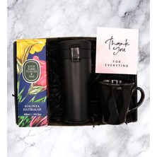 Hediye Seti - Kilitli Termos & Kupa & Kolonya