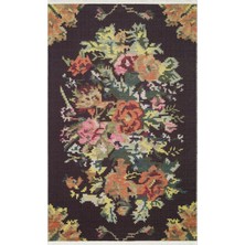 Eko Halı Elista ELS102 Black Multy Loop Dokuma Yıkanabilir Otantik Kilim