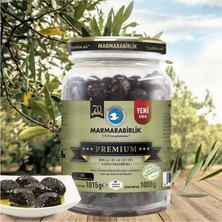 Marmarabirlik Premium Xl Siyah Zeytin 1000 gr Cam Pet x 2 Adet