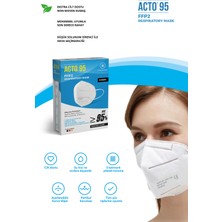 Acto Acto® 95 Ffp2 / N95 Respiratory Mask | 5 Katlı Solunum Maskesi 10 Adet