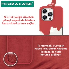 Forzacase iPhone 16 Pro ile Uyumlu Velvet Serisi Içi Kadife Magsafe Şarj Özellikli Silikon Kılıf