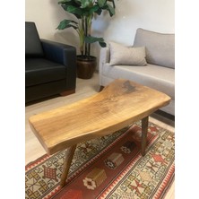 Kastawoods 2230173 Ceviz El Yapımı Kütük Orta Sehpa  89 x 50 cm