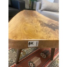 Kastawoods 2230173 Ceviz El Yapımı Kütük Orta Sehpa  89 x 50 cm