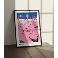 Lekedar Design Studio Pembe Temalı Kız Odası Dekor, Genç Yurt Odası Poster