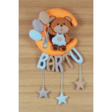 Renkli Hayallerim Bartu Isimli Aydede Ayıcık Bebek ve Hastane Odası Kapı Süsü
