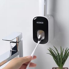 Ecoco Miecoco Ecoco Otomatik Diş Macunu Sıkacağı Siyah