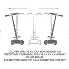 3 Cool Wheels LED Işıklı 3 Tekerlekli Yükseklik Ayarlı Twist Scooter Mavi 3+ Yaş