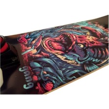 Gang Skateboard Skateboards 8.0 Combatant Complete Profesyonel Kaykay Beyaz